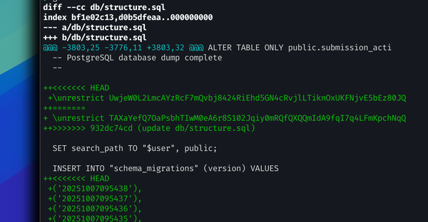 Removing Random \restrict Lines from PostgreSQL Structure Dumps