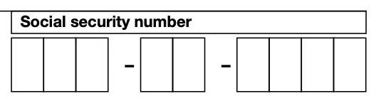 SSN Comb Field