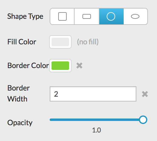 Shape Options